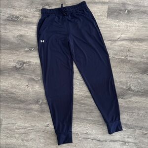 Under Armour Navy Lightweight Performance Joggers Warmup Size XS